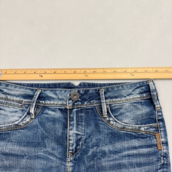 Silver Jeans Denim Skirt Monroe Knee Length Stretch Size‎ 28 Fits 30 - Picture 7 of 12